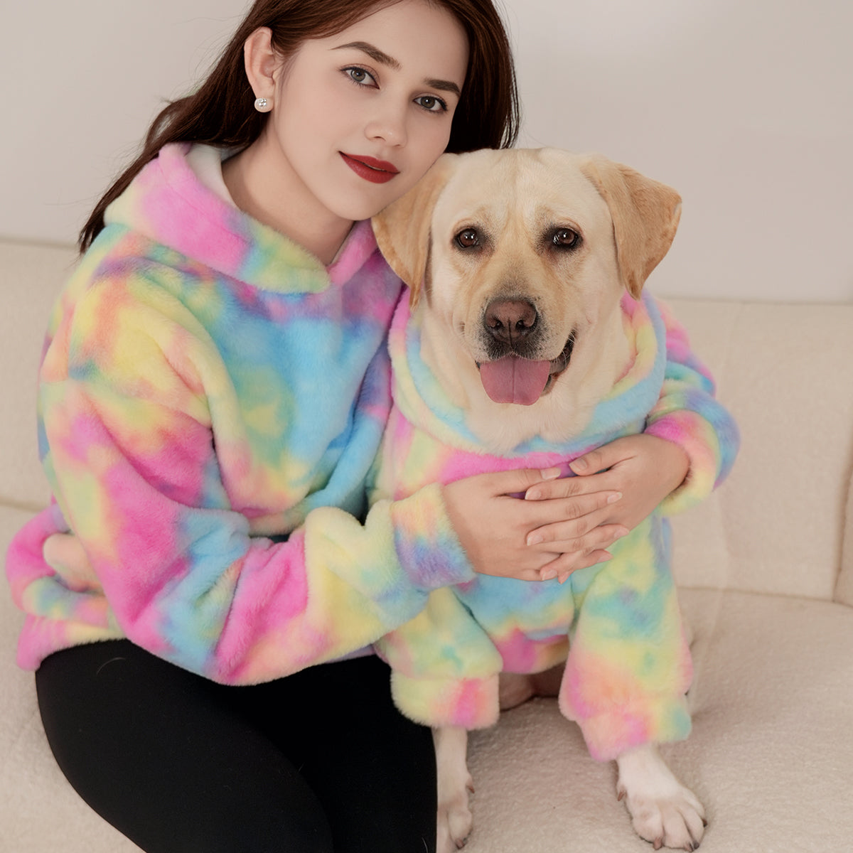 Rainbow Rover Human Hoodie